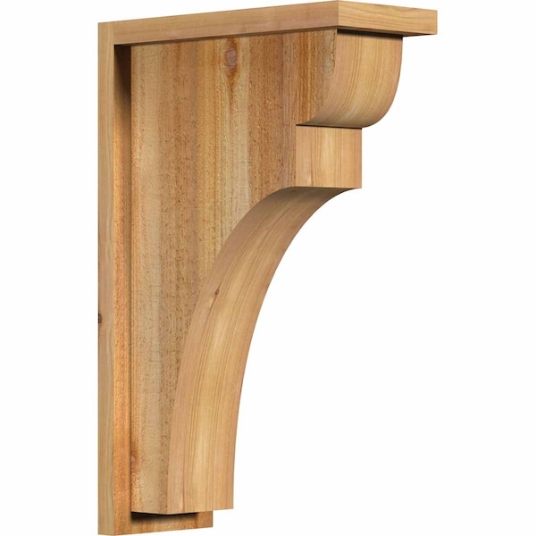 Ekena Millwork Yorktown Rough Sawn Corbel w/Backplate, Western Red Cedar, 6"W x 14"D x 22"H COR06X14X22YOR01RWR - main